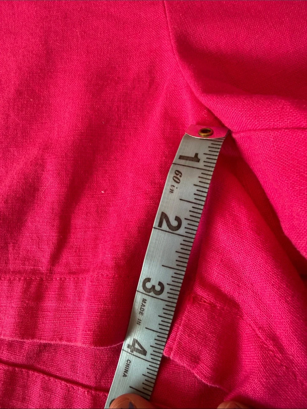 J. Crew Bright Hot Pink High-Waist Tie Belt Shorts